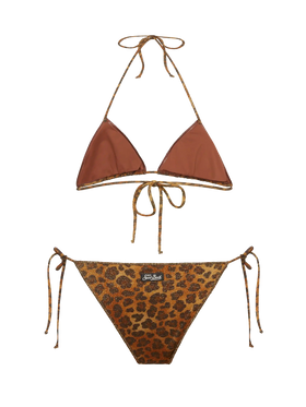 Lurex classic bikini Leah Marielle with animalier print - MC2 Saint Barth