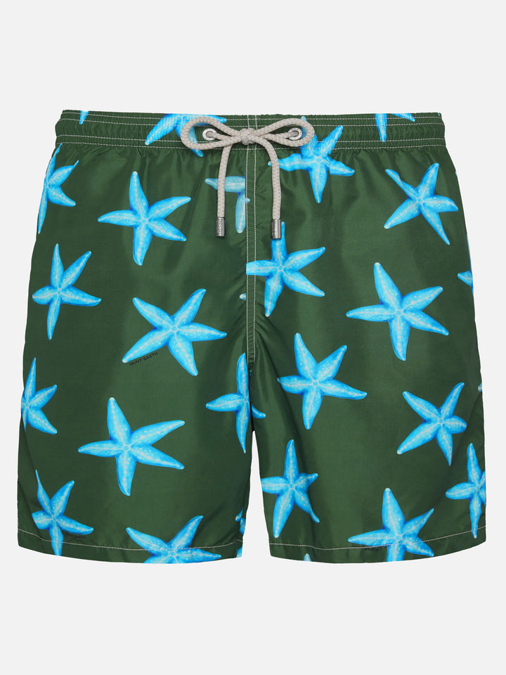 Badeshorts aus leichtem Stoff Lighting mit Seestern-Print