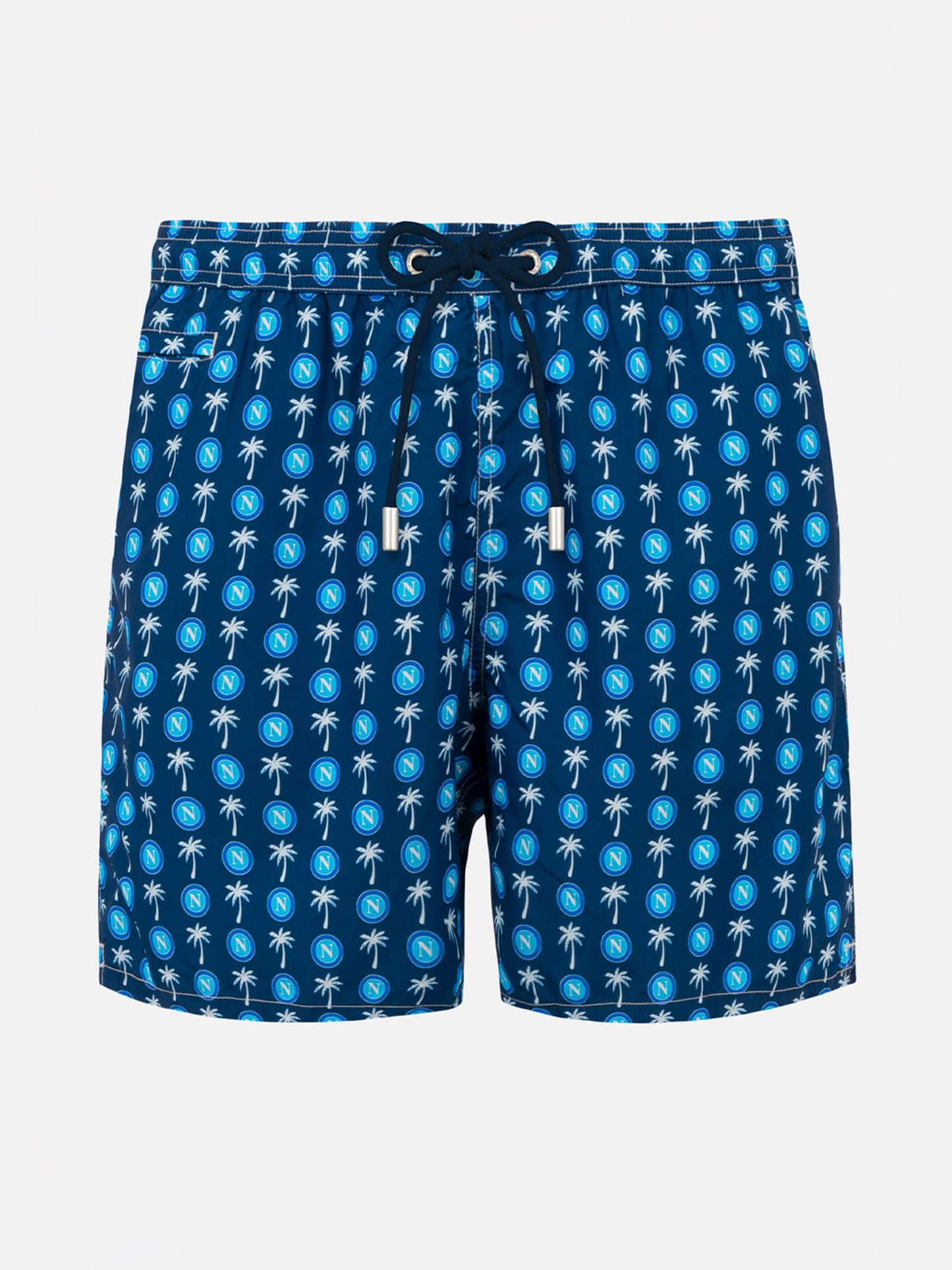 Man light fabric swim shorts with Napoli logo print | SSC NAPOLI SPECIAL EDITION - MC2 Saint Barth