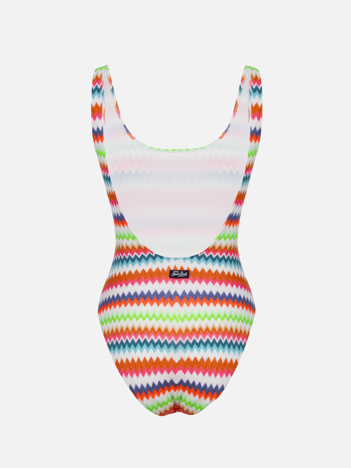 Woman raschel knit scoopback one piece swimsuit Lora