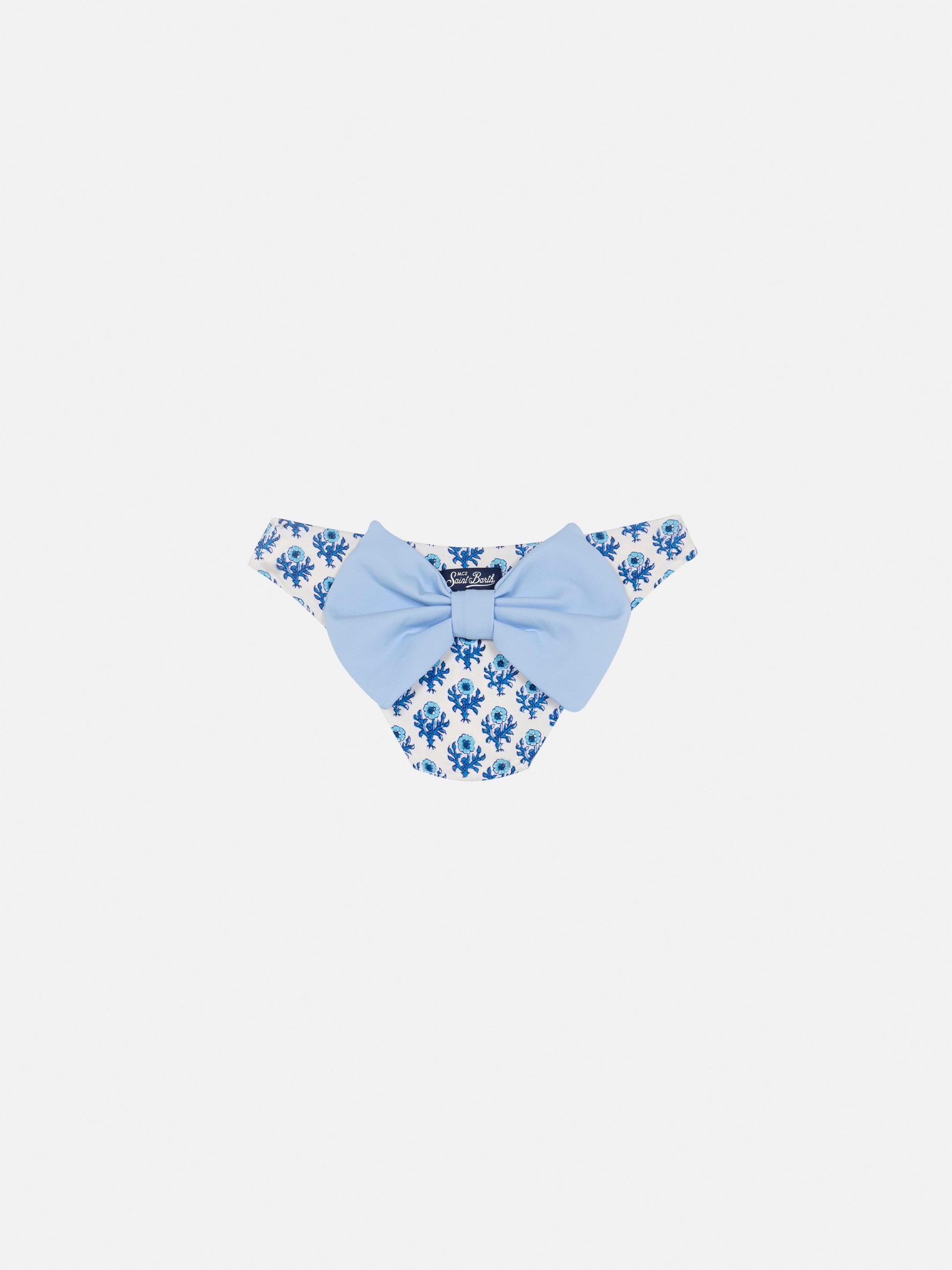 Madame swim briefs with bow and flower print - MC2 Saint Barth