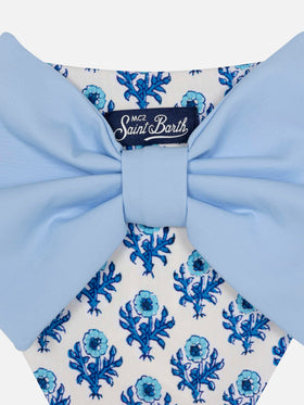 Madame swim briefs with bow and flower print - MC2 Saint Barth