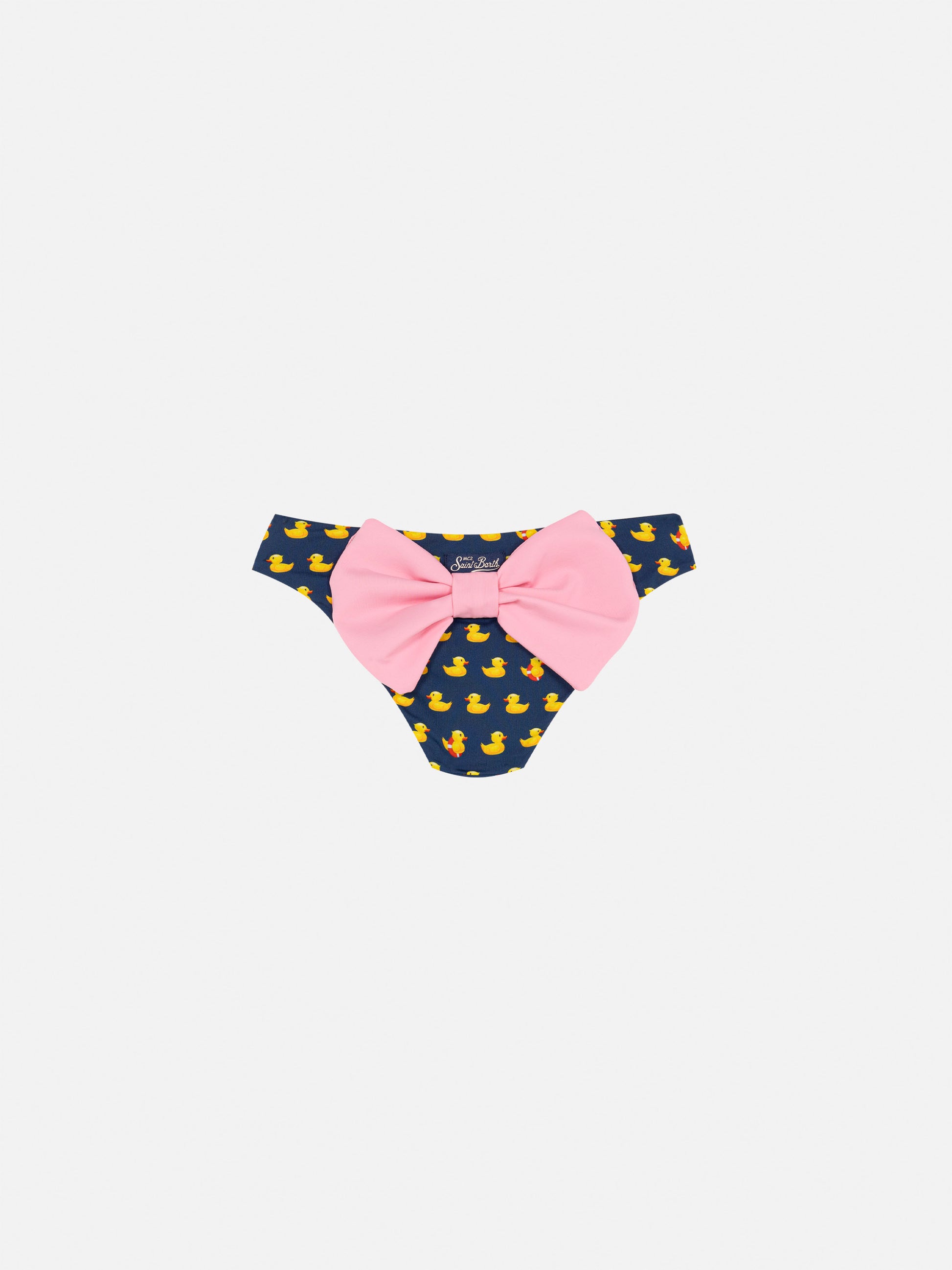 Madame swim briefs with bow and ducky print - MC2 Saint Barth