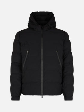 Man black hooded puffer jacket Maier - MC2 Saint Barth