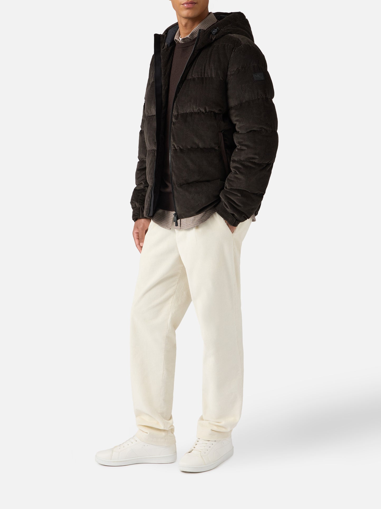 Maier Pocket Corduroy padded jacket with hood