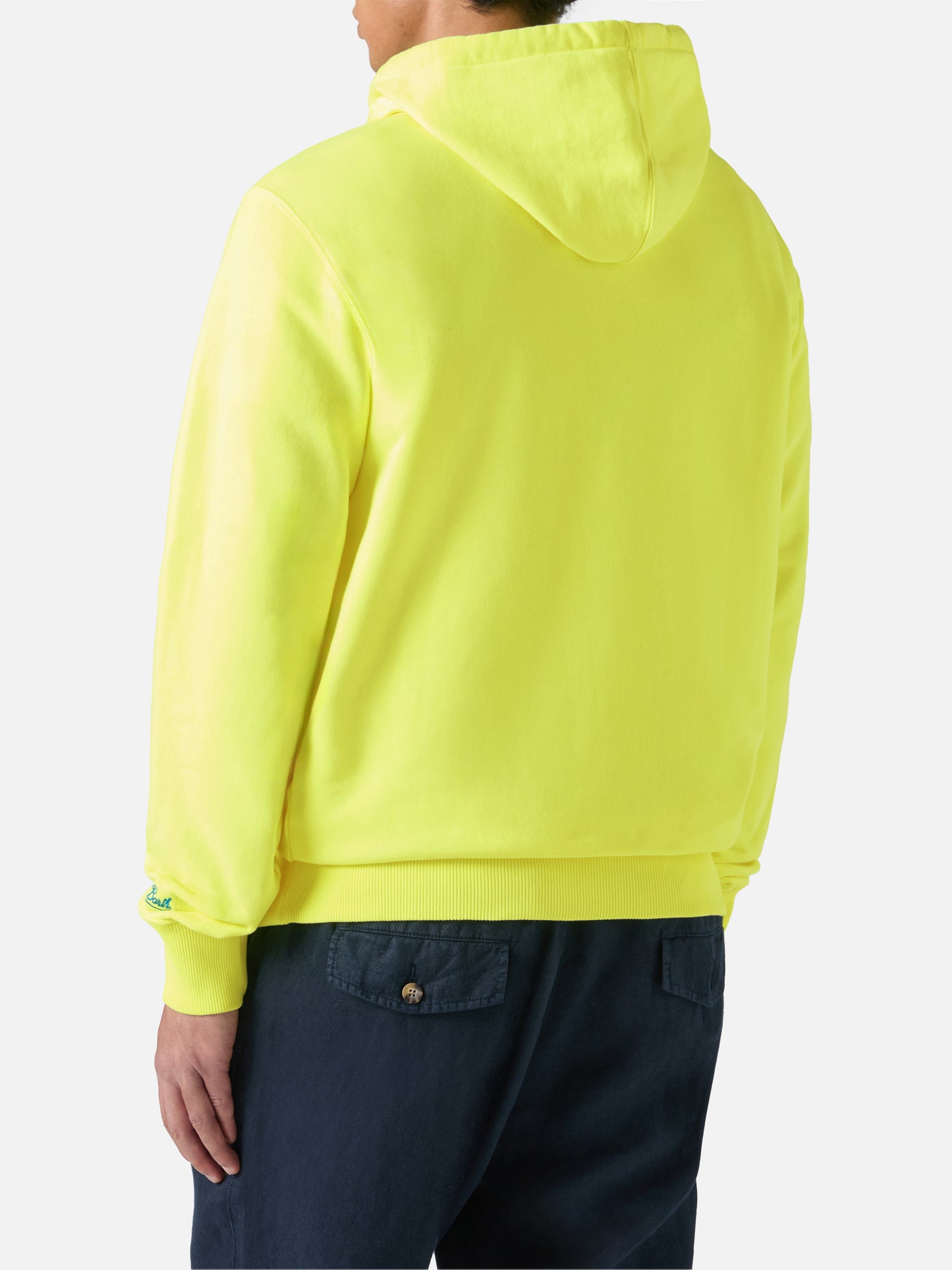 Cotton hooded sweatshirt Manhattan with Surf Club print