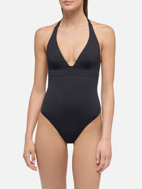 Marylin black one-piece swimsuit - MC2 Saint Barth