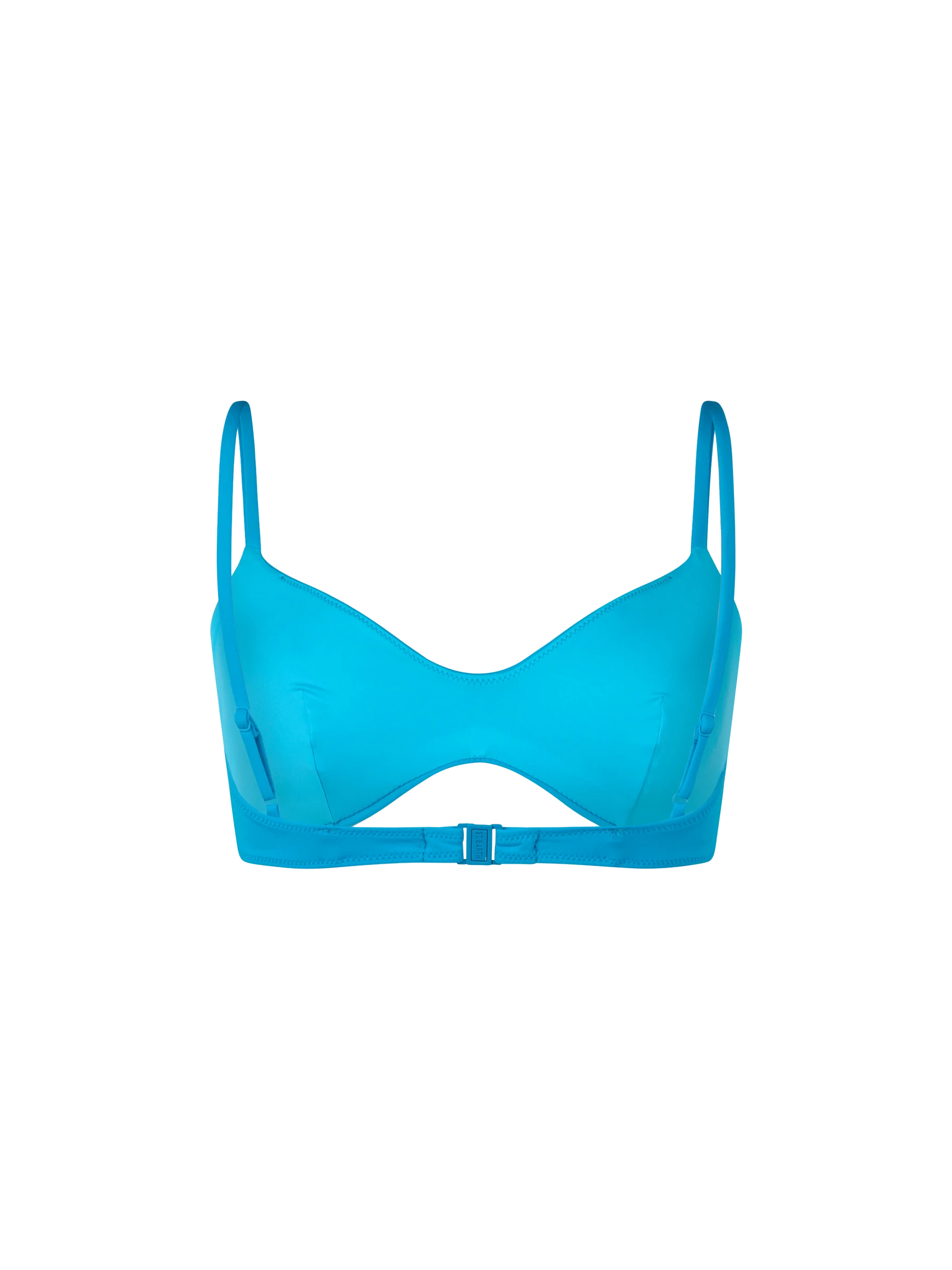 Woman turquoise scoop bralette beach top May - MC2 Saint Barth