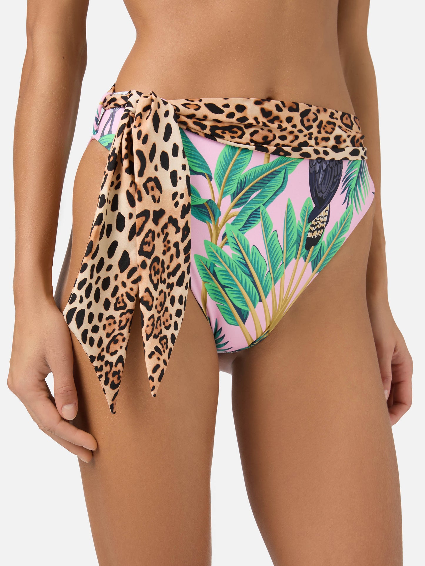 Bikini a triangolo Janet Sienna con stampa tropicale
