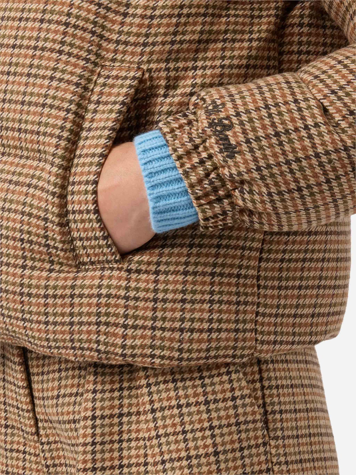 Maddy English padded houndstooth jacket