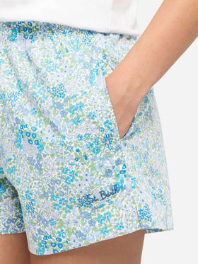 Meave cotton pull up shorts with Joanna Luise print| MADE WITH LIBERTY FABRIC
