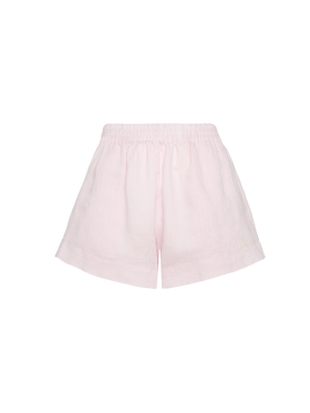 Meave pink linen pull up shorts - MC2 Saint Barth