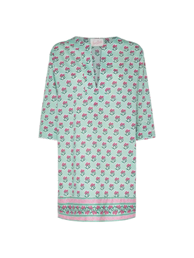 Macha cotton tunic dress with floral print - MC2 Saint Barth