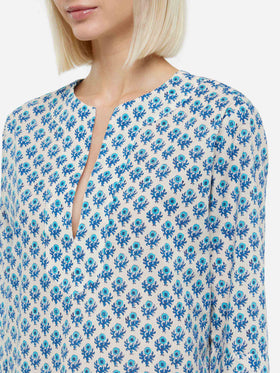 Macha cotton tunic dress with floral print - MC2 Saint Barth