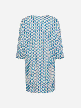 Macha cotton tunic dress with floral print - MC2 Saint Barth
