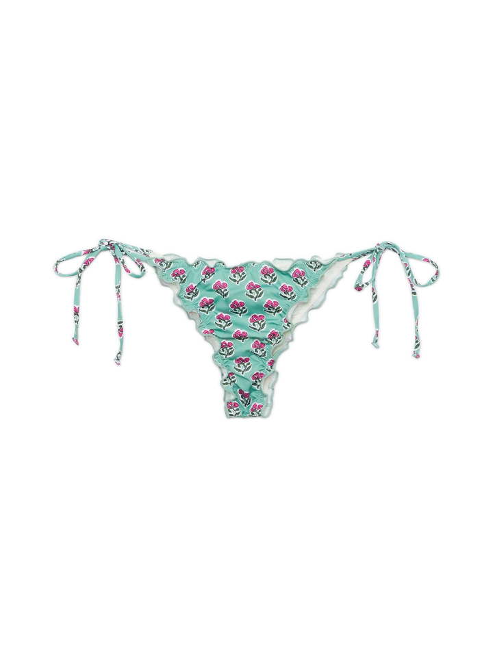 Miami cheeky swim briefs with floral print