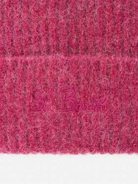 Woman peony stretch yarn hat Moss - MC2 Saint Barth