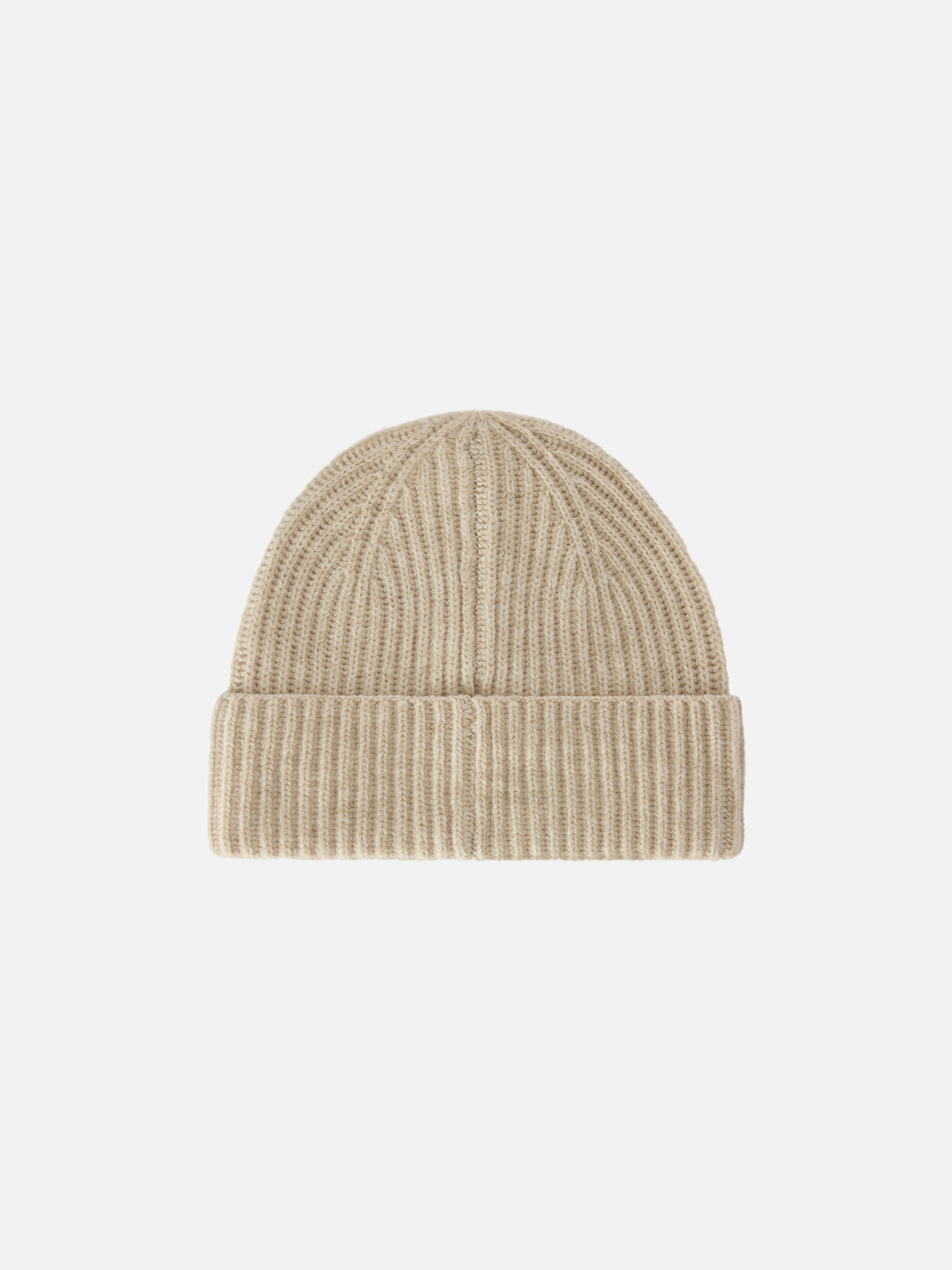 Bonnet en laine Beige Moss avec logo brodé