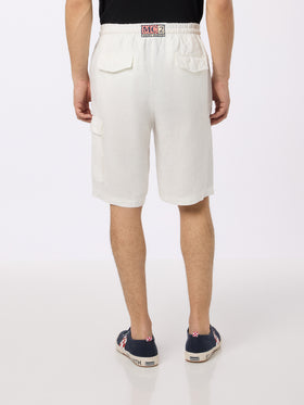White linen bermuda Marseille - MC2 Saint Barth