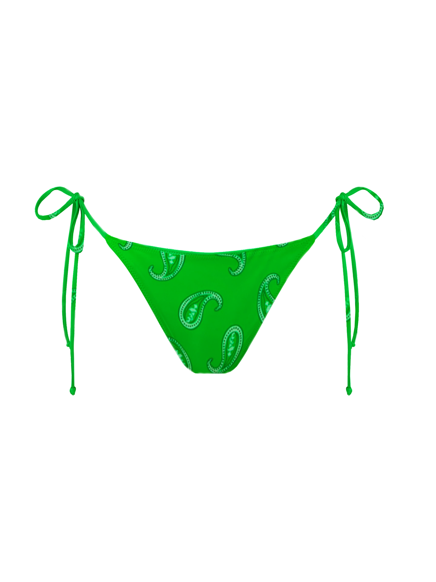 Woman swim briefs with paisley print