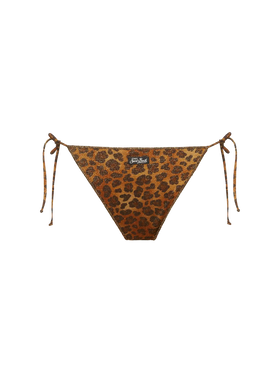 Marielle lurex classic swim briefs with animalier print - MC2 Saint Barth