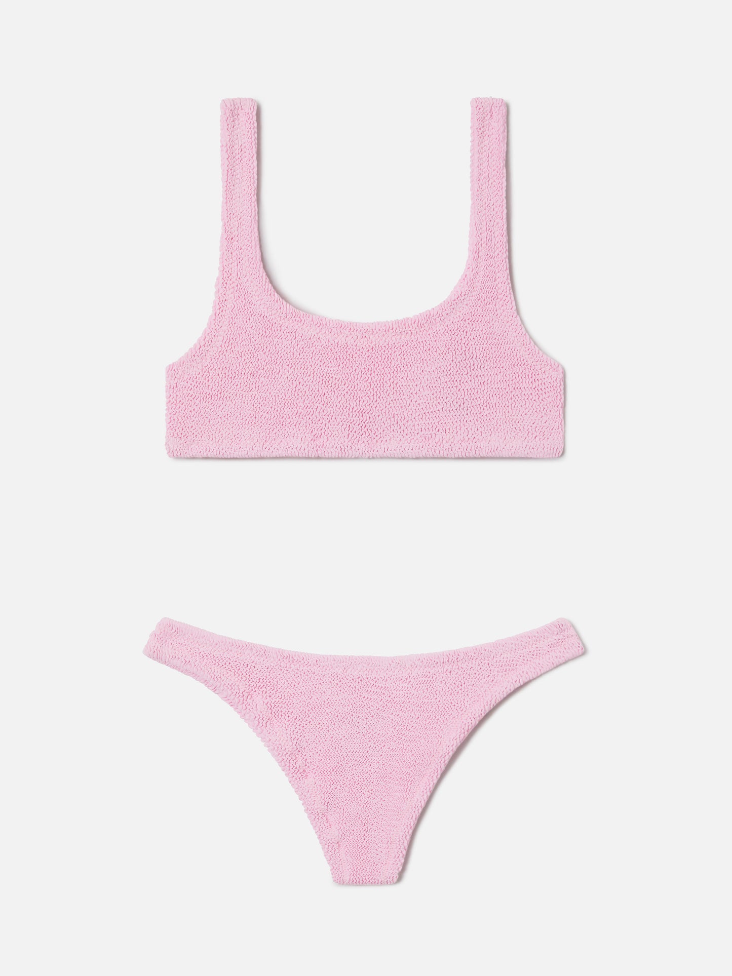 Naima Naomi bikini in pink crinkle fabric