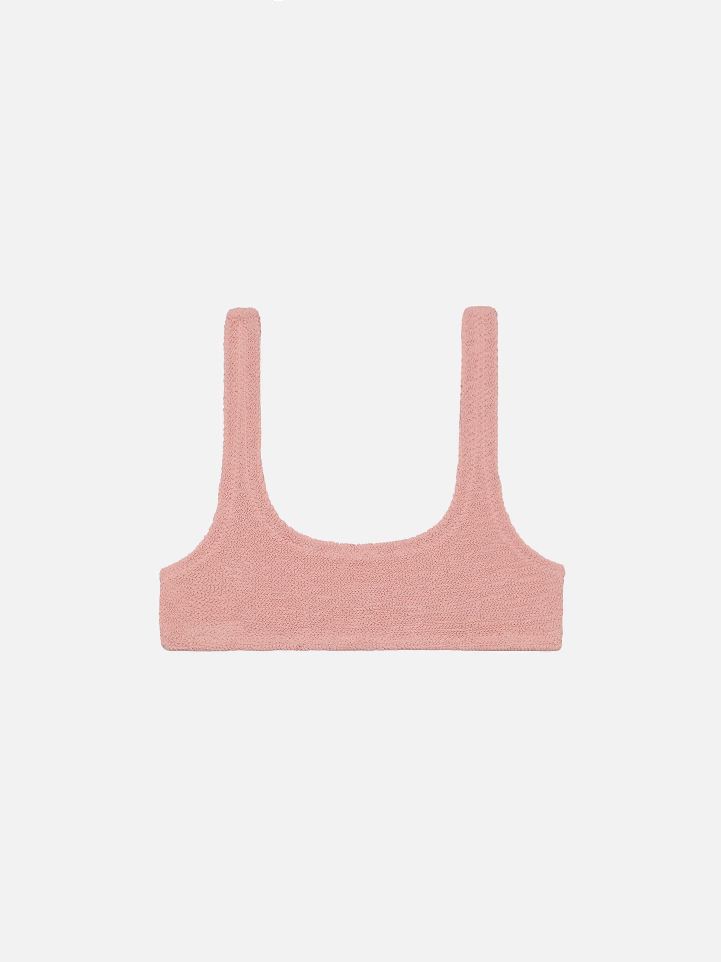 Naima – Klassisches Bralette-Oberteil in Crinkle-Rosa