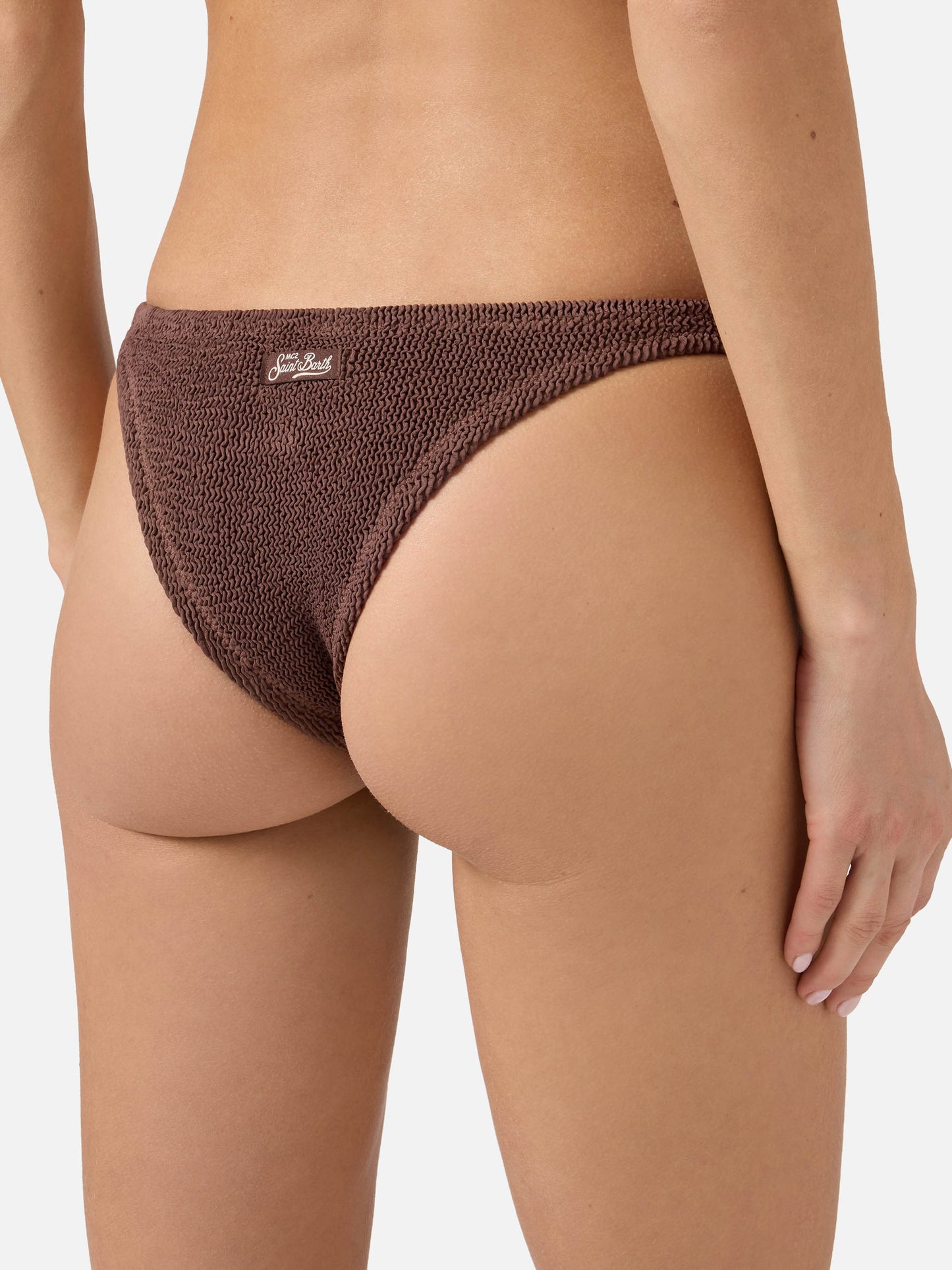 Bikini brassière Naima Elise brown crinkle