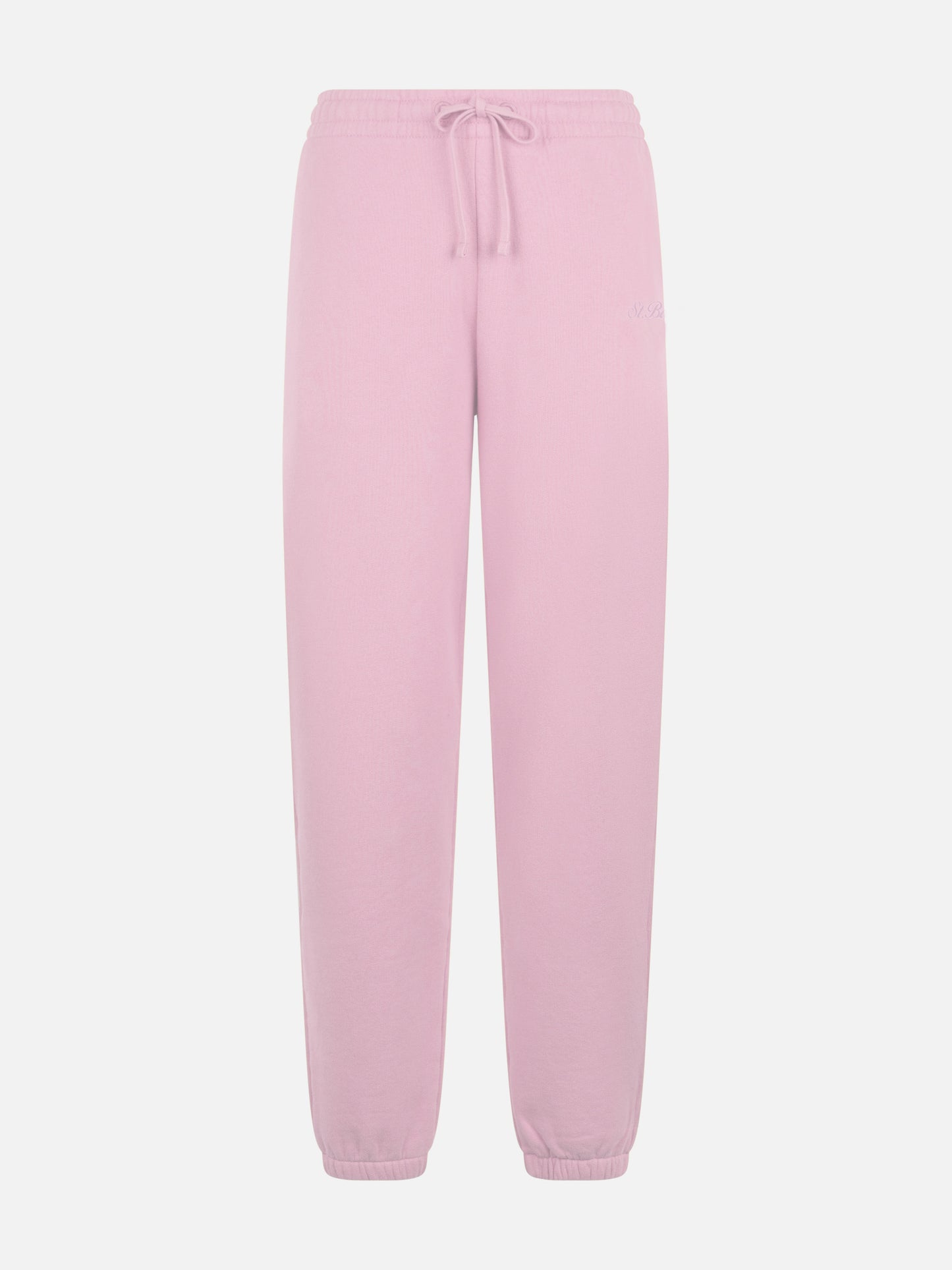 Pink cotton fleece jogger pants Odalys