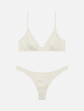 Nalu cremefarbener, frechster Badeslip – Paloma Cream Scoop Bralette