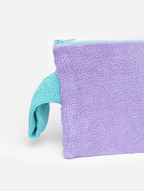 Pareasy purple crinkle pochette - MC2 Saint Barth