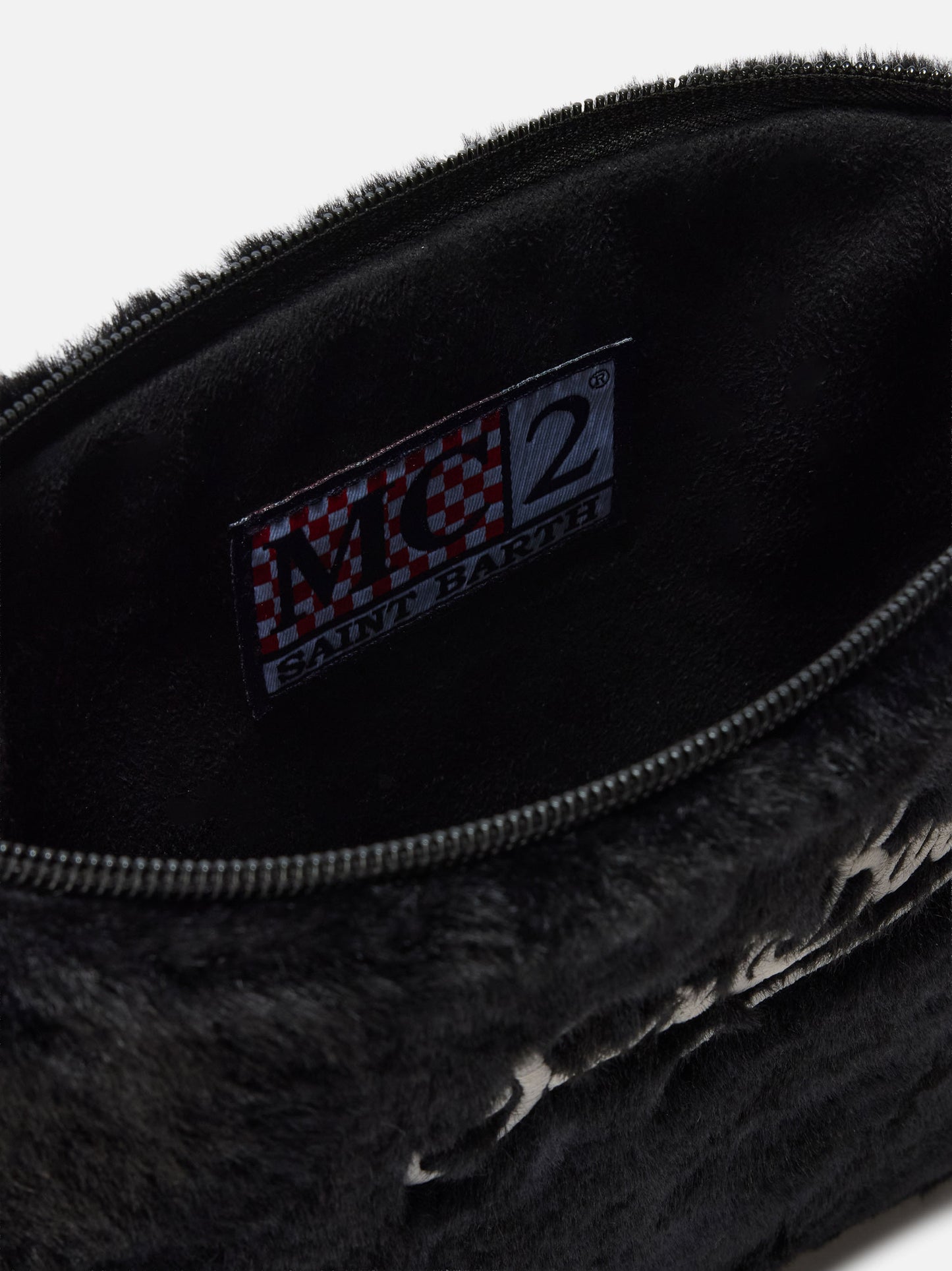 Pareasy-Beutel aus schwarzem Kunstpelz