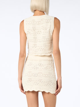 Woman cotton knit mini skirt Apple - MC2 Saint Barth