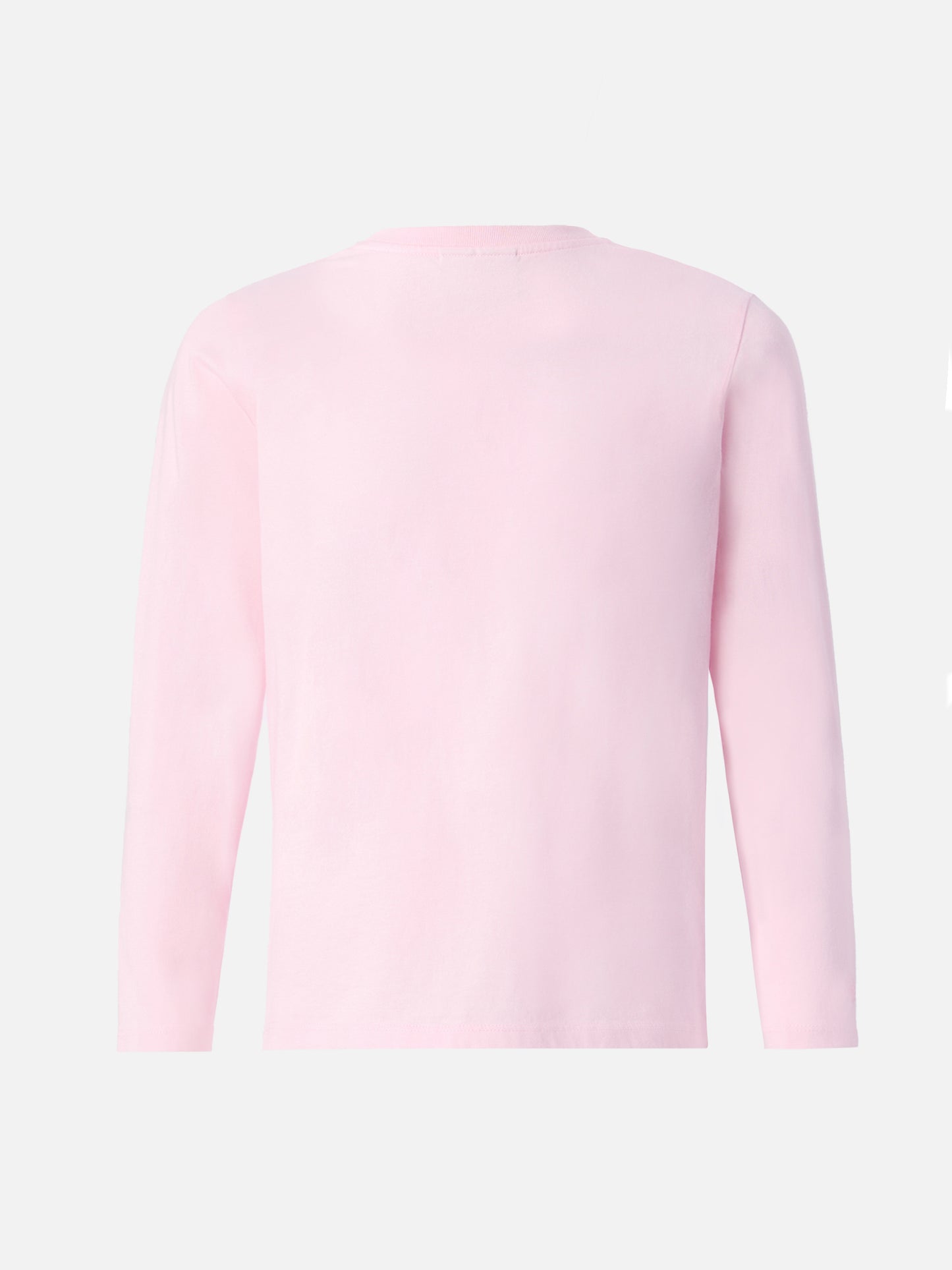 T-shirt Penny in cotone rosa a maniche lunghe con ricamo Bella e Monella