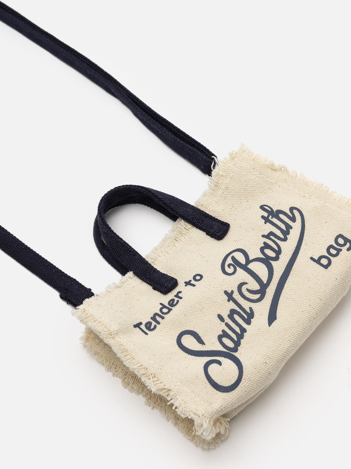 Off-white cotton canvas Phone Bag - MC2 Saint Barth