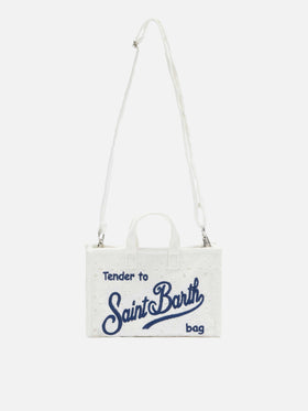 White Sangallo lace Phone Bag - MC2 Saint Barth