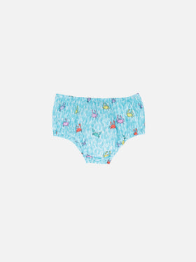 Infant bloomers Pimmy with crabs print - MC2 Saint Barth