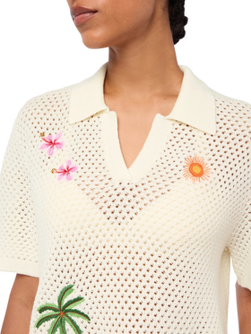 Pixie embroidered knit polo - MC2 Saint Barth