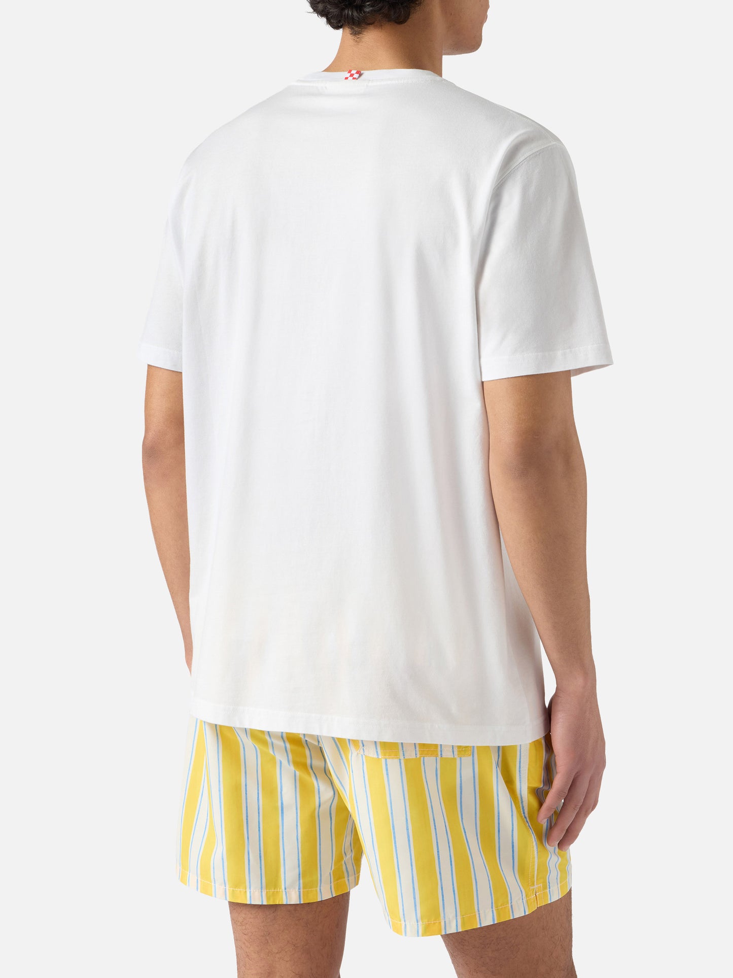 T-shirt Portofino bianca con ricamo I Am A Gintleman