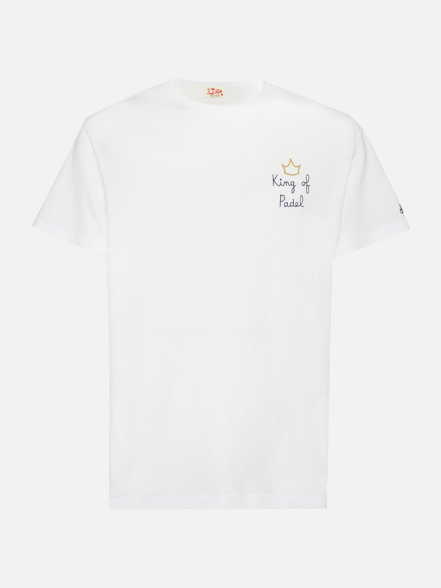 Classic fit cotton jersey t-shirt Portofino with King of Padel embroidery