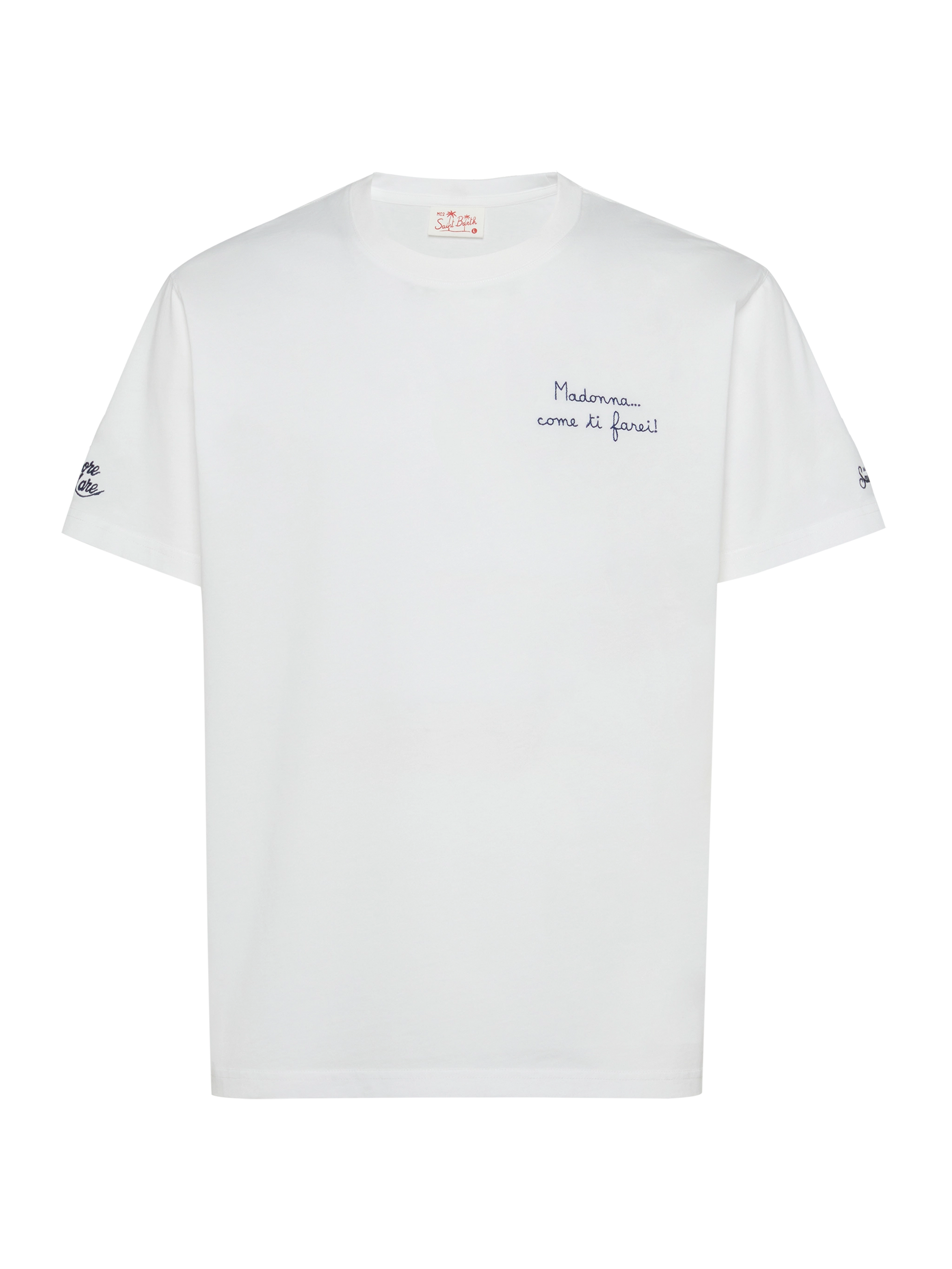 Classic fit cotton jersey t-shirt Portofino with Come ti farei! embroidery | SAPORE DI MARE SPECIAL EDITION - MC2 Saint Barth