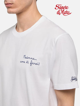 T-shirt Portofino in jersey di cotone classic fit con ricamo Come ti farei! | SAPORE DI MARE SPECIAL EDITION
