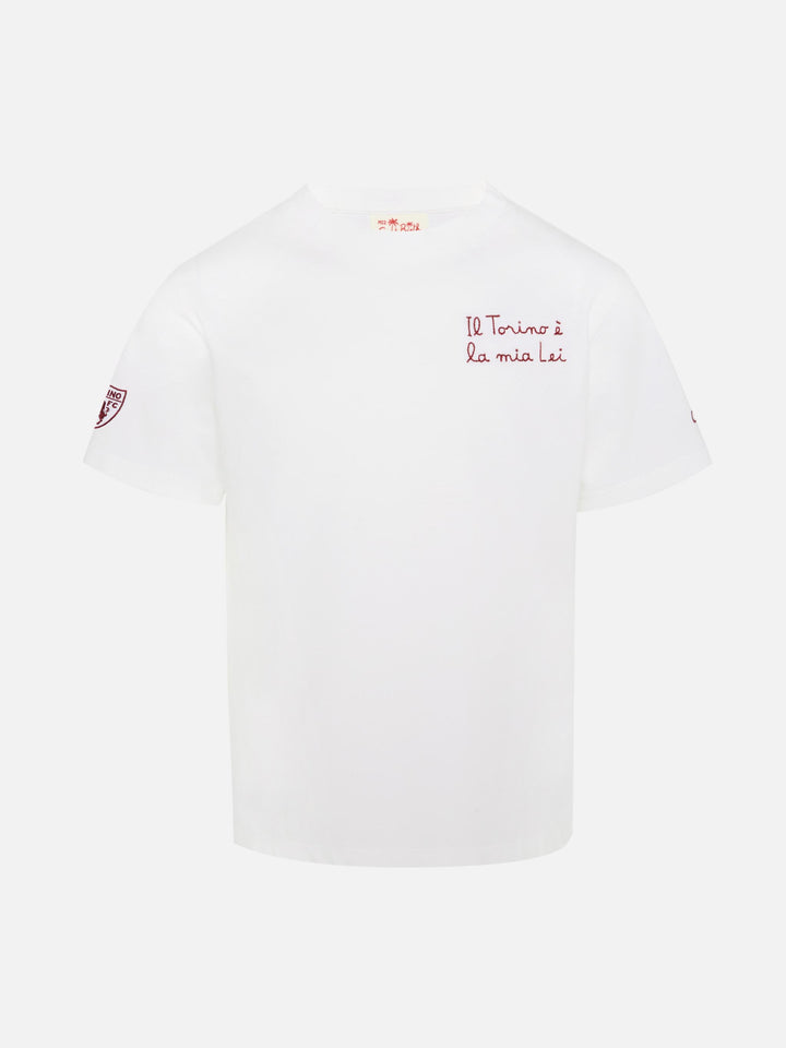 Portofino Jr t-shirt in jersey di cotone con ricamo il Torino è la mia Lei | TORINO FC SPECIAL EDITION
