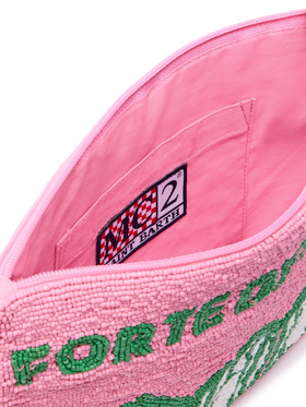 Pearl Pouch with Forte dei Marmi beaded postcard - MC2 Saint Barth