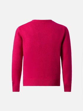 Maglione  Princess in misto cashmere  con patch panda Trudi | TRUDI SPECIAL EDITION