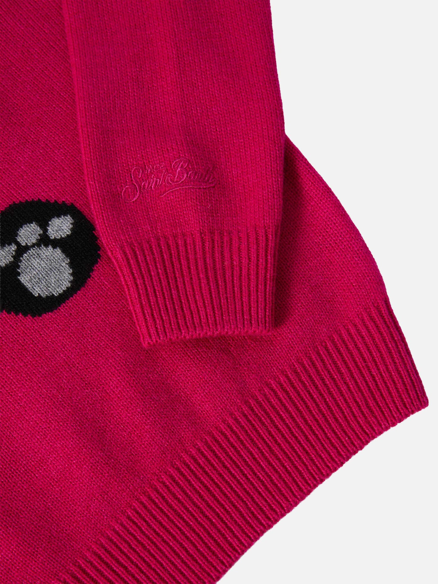 Maglione  Princess in misto cashmere  con patch panda Trudi | TRUDI SPECIAL EDITION