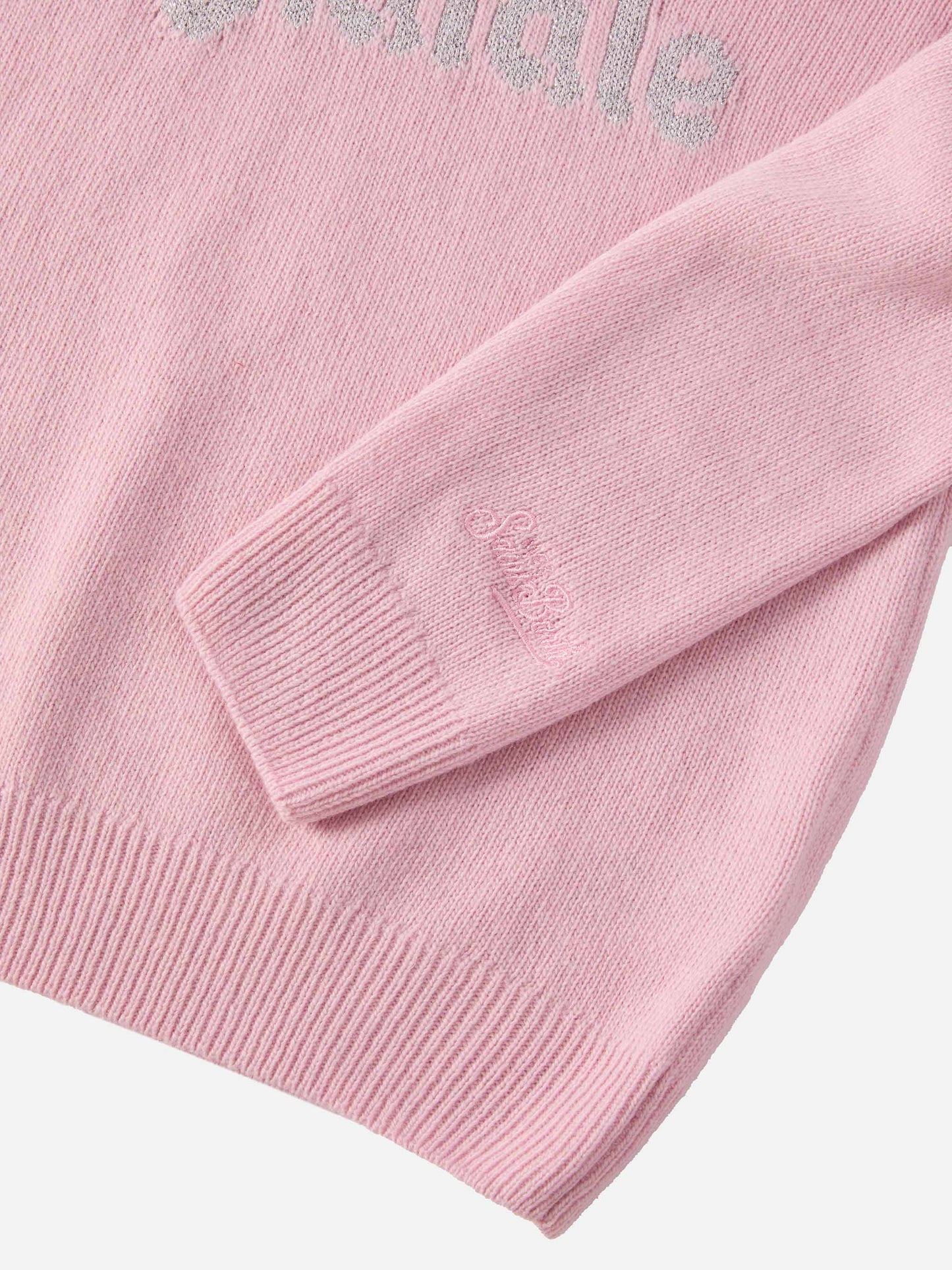 Princess cashmere-blend sweater with Vacanze di Natale lurex jacquard | VACANZE DI NATALE