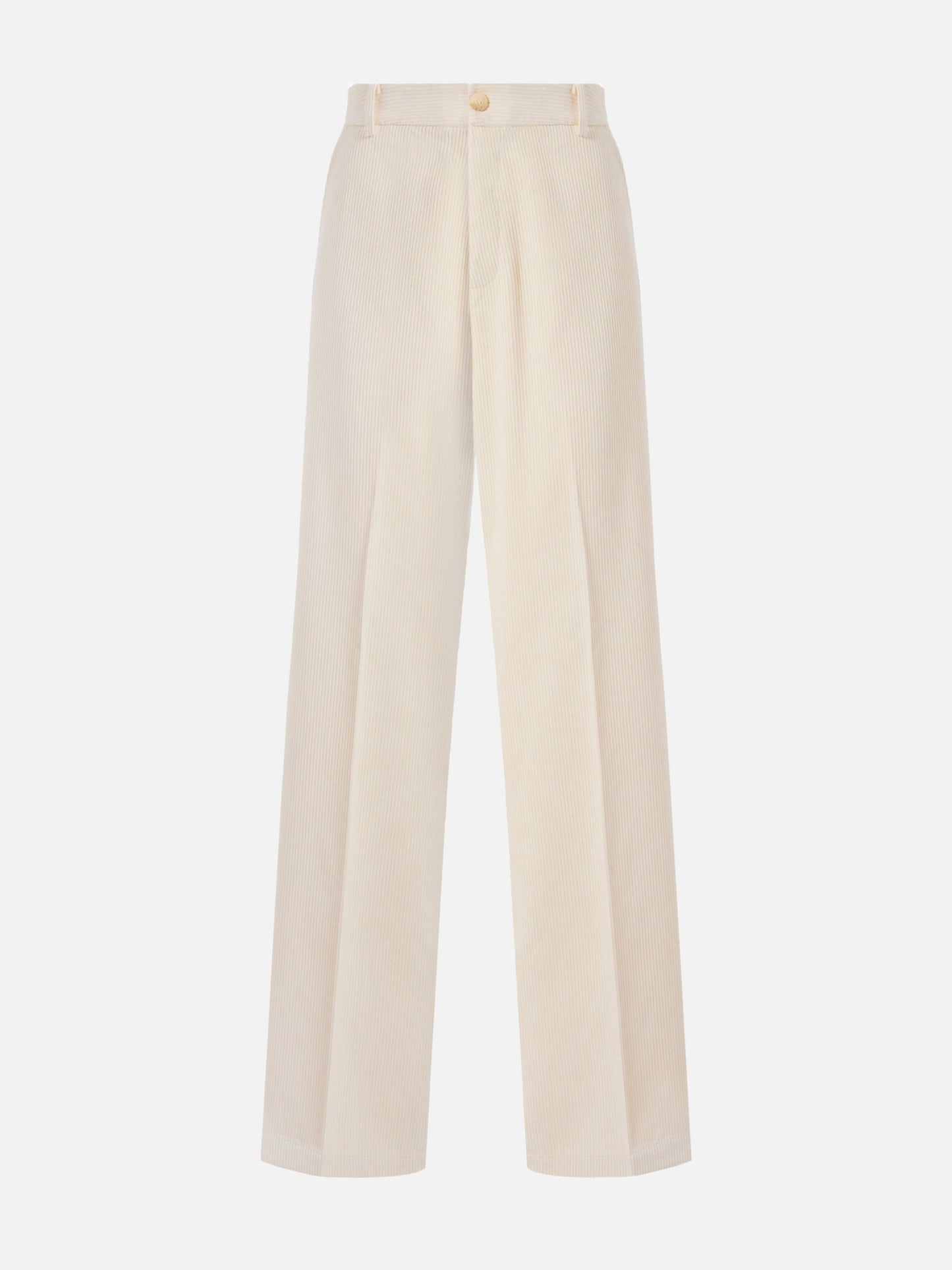 Rebella wide-leg trousers in corduroy cream white