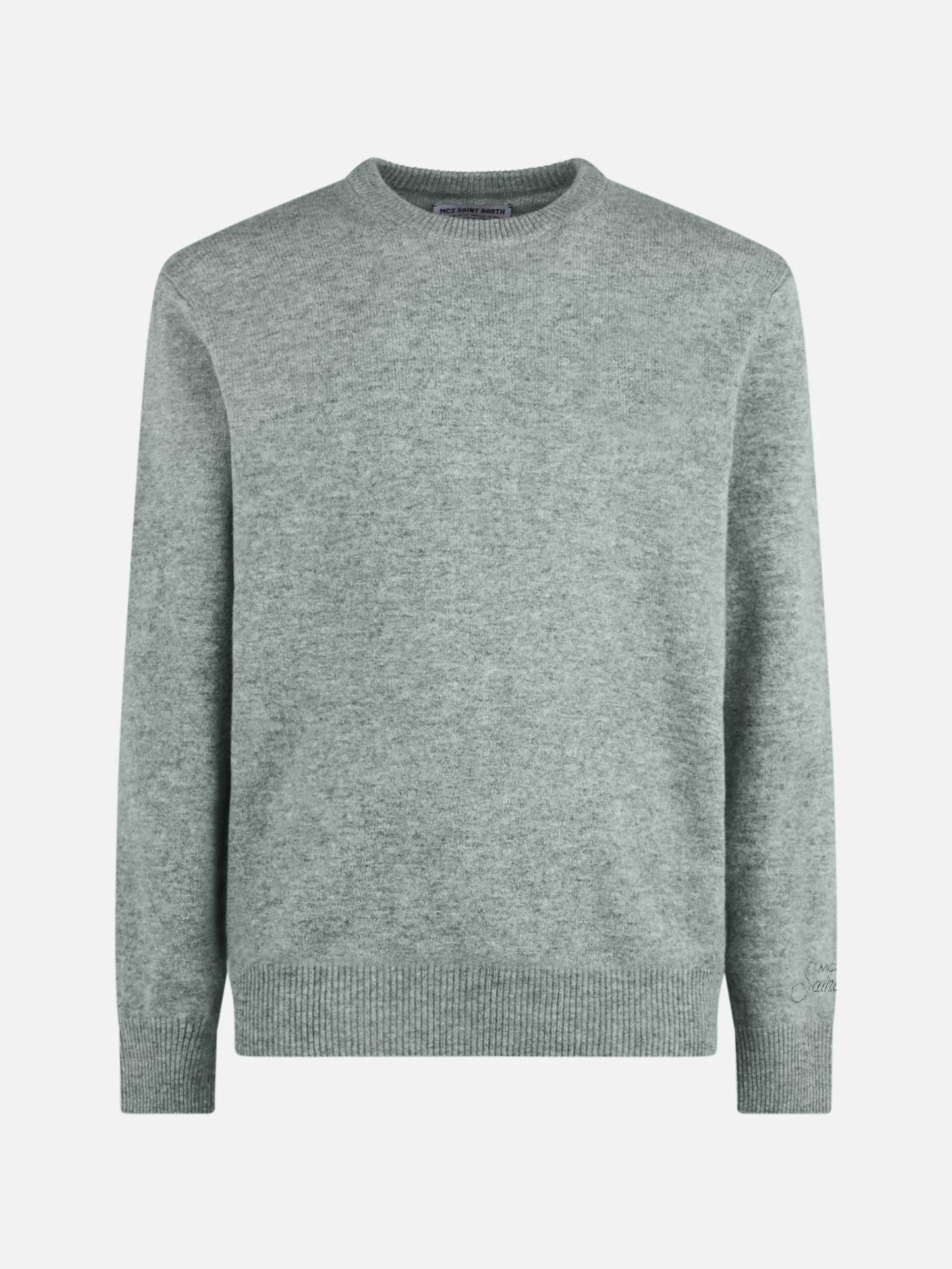 Maglione Regent in 100% CASHMERE grigio mélange