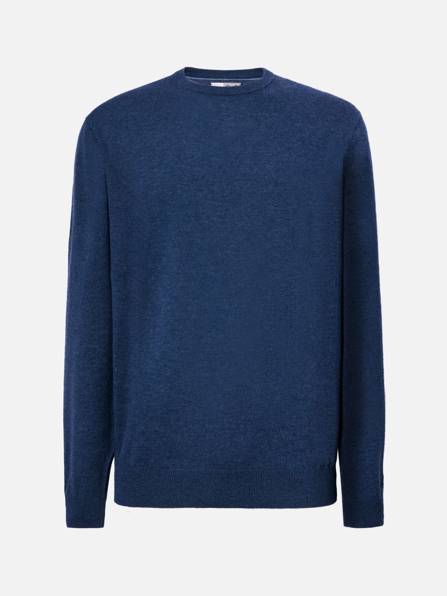 Regent sweater in denim blue MERINO WOOL and CASHMERE